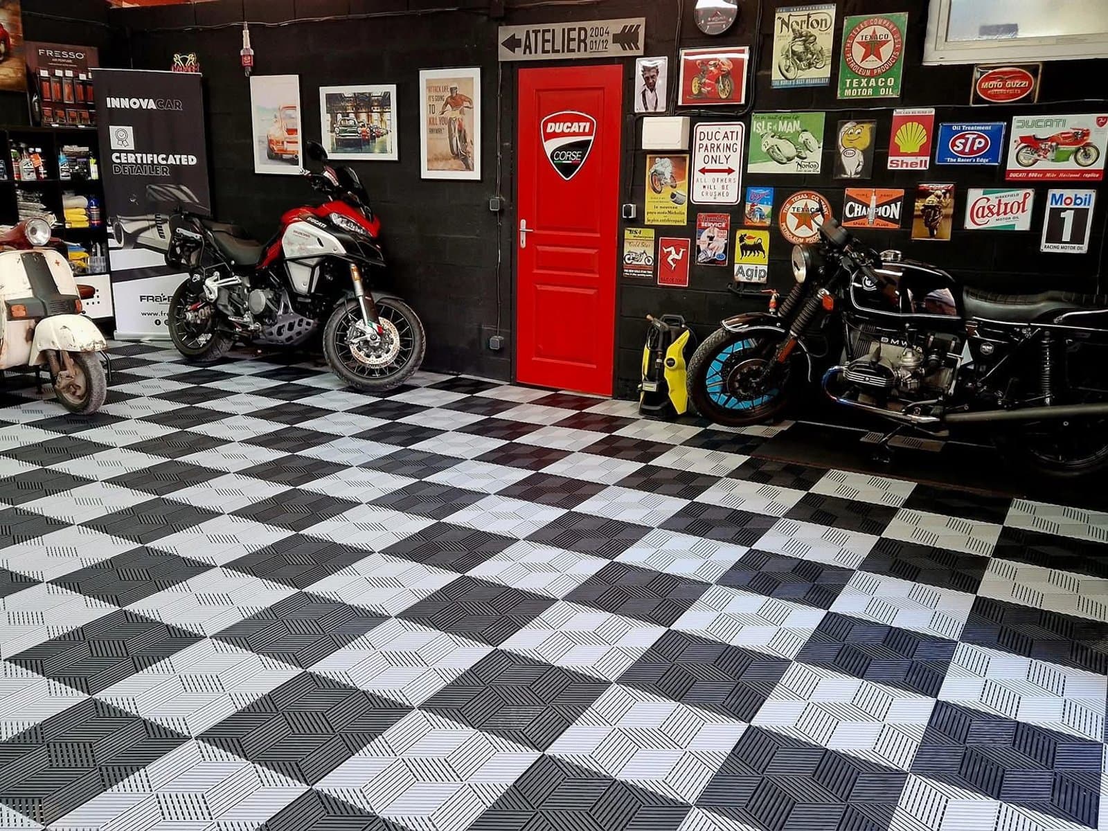 Exemple de dalle de sol garage posée